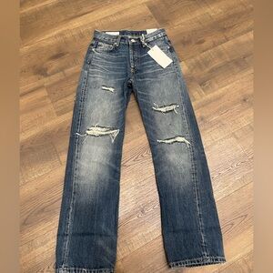 Zara Distressed Blue Jeans